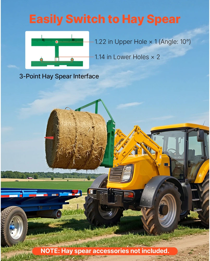 VEVOR Krautuvų palečių rėmas John Deere