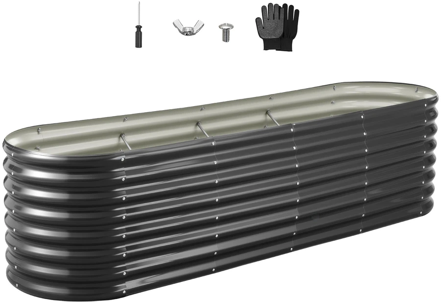 VEVOR Metalinė daržovių lysvė 240x60x56cm