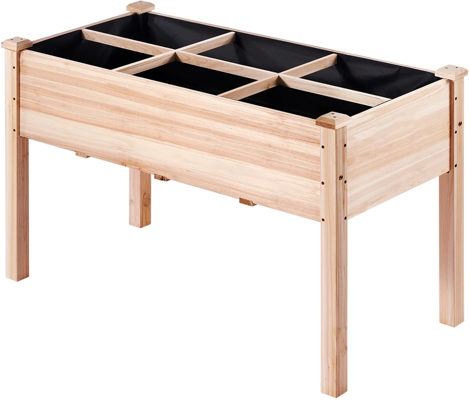 VEVOR Medinė paaukštinta sodo lova 120x58x76 cm
