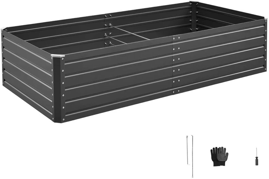 VEVOR Metalinė pakelta sodo lysvė, 2.0 x 1.0 x 0.5 m