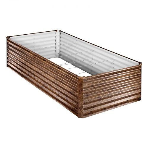 VEVOR Cinkuota pakelta daržo lysvė 240 x 120 x 62 cm