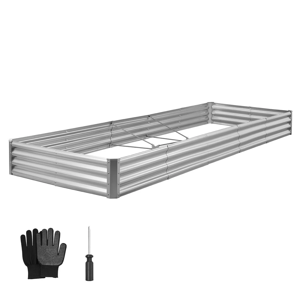VEVOR Metalinė daržovių lysvė 3605x1205x285mm sidabrinė