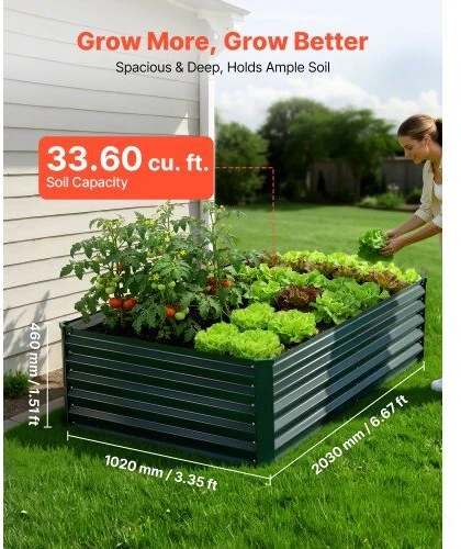 VEVOR Cinkuota stačiakampė lysvė 2030x1020x460 mm