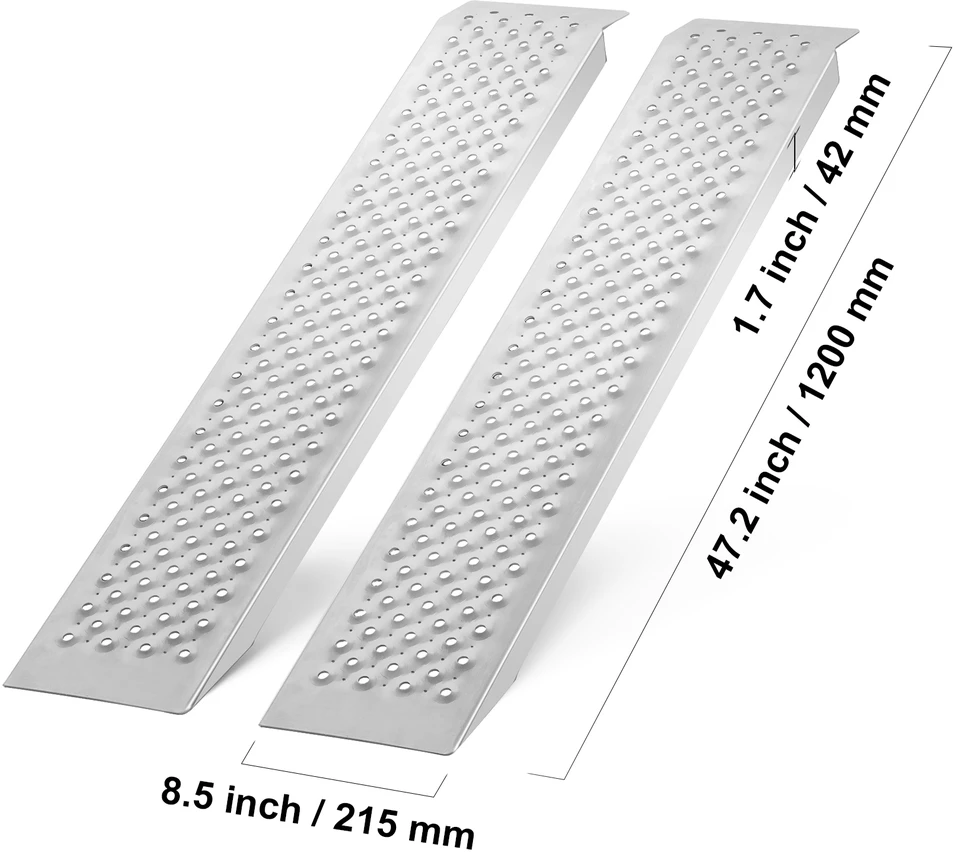 VEVOR 47,2 x 8,5 cm aliuminio rampai 399 kg