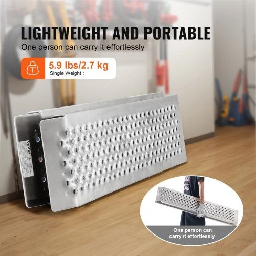VEVOR 47,2 x 8,5 cm aliuminio rampai 399 kg