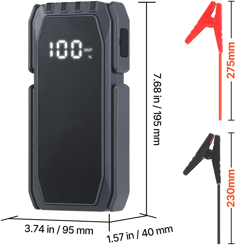 VEVOR Automobilio 1500A akumuliatoriaus įkroviklis