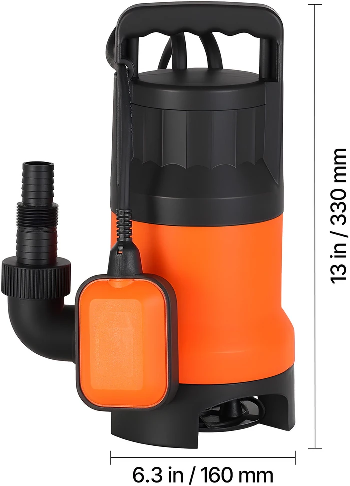 VEVOR 650W panardinamas siurblys baseinams ir sodams