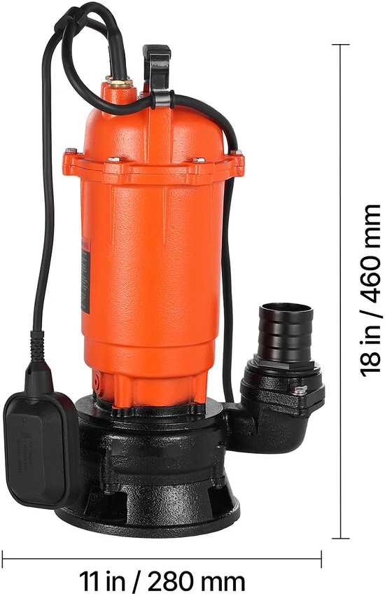 VEVOR 1500 W povandeninis nuotekų siurblys