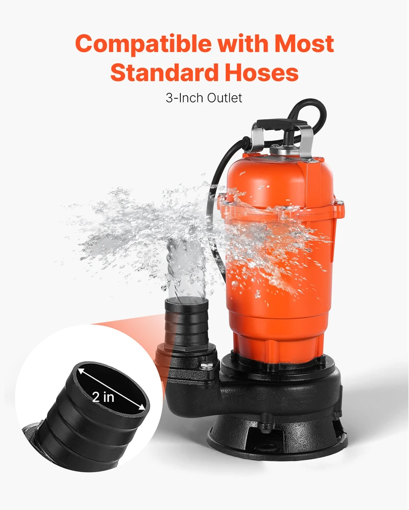 VEVOR 550W panardinamasis šiukšlių siurblys