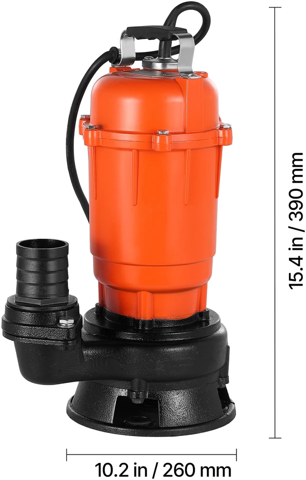 VEVOR 550W panardinamasis šiukšlių siurblys