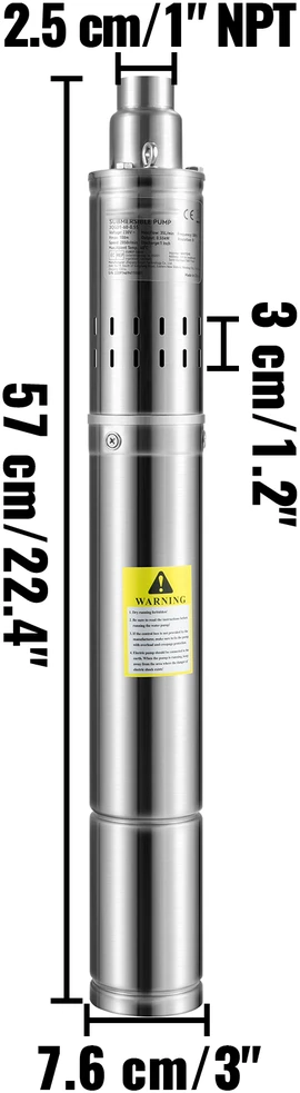 VEVOR Giluminis nardomas siurblys 550W, 35 l/min, 108 m