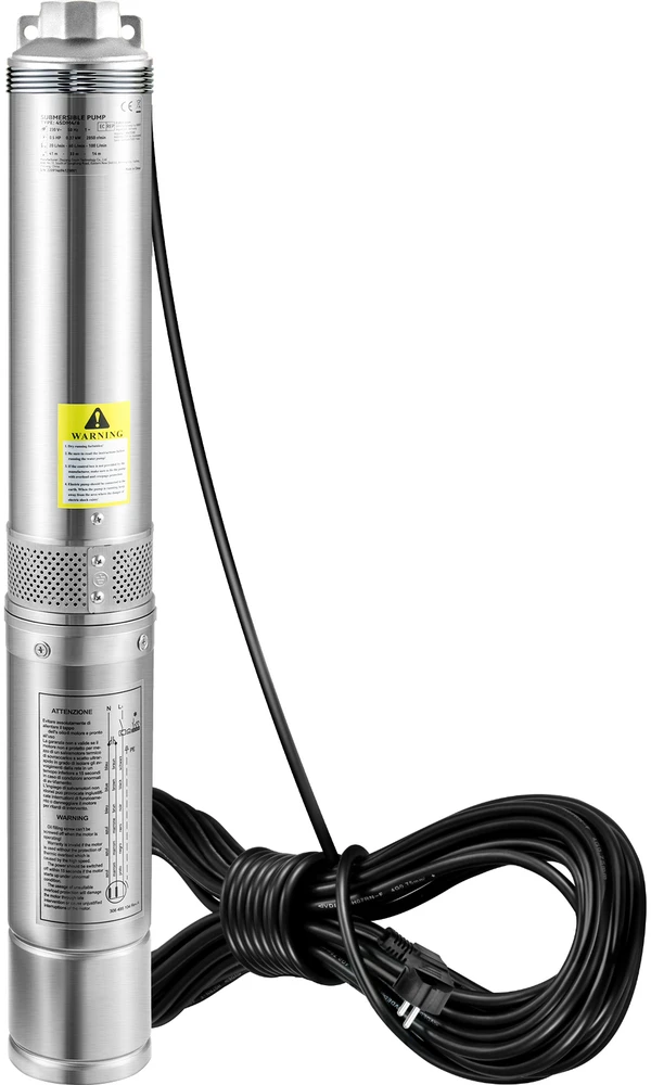 VEVOR Giluminis panardinamas siurblys, 750W 230V, 100L/min