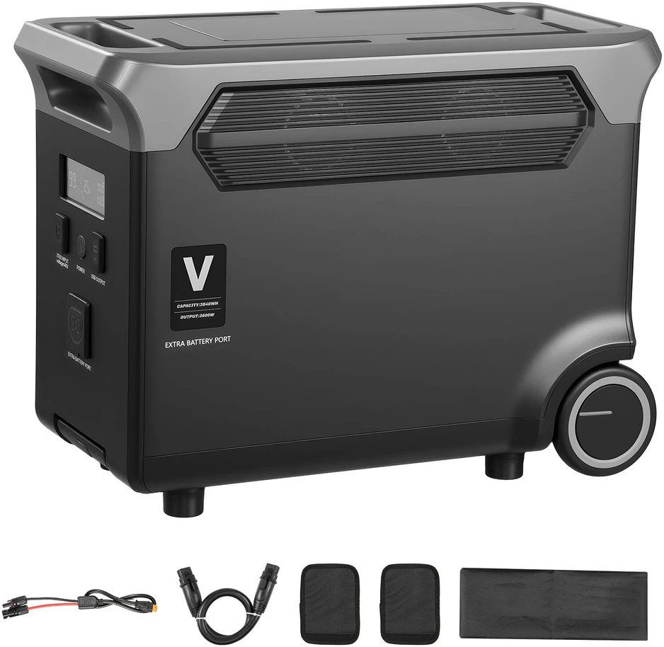 VEVOR Papildoma baterija nešiojamiems įrenginiams 3840Wh