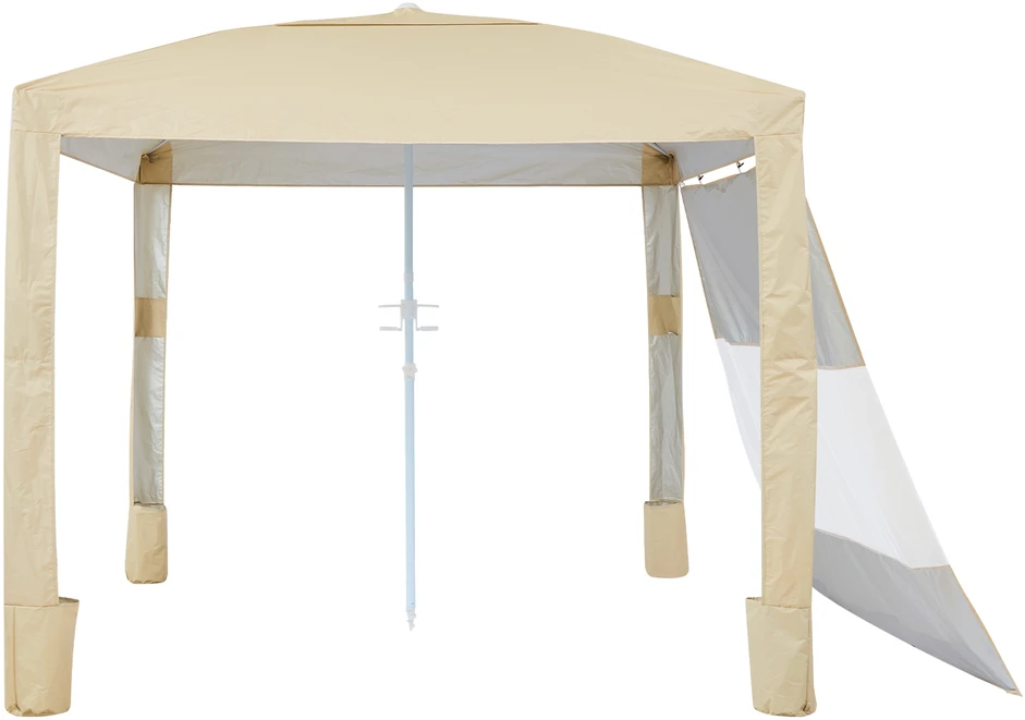 VEVOR Paplūdimio pastogė su šonine siena, 2,4 x 2,4 m
