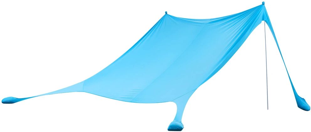 VEVOR Paplūdimio palapinė-stogelis nuo saulės (UPF50+), 3,4 x 3,4 m, Šviesiai mėlyna