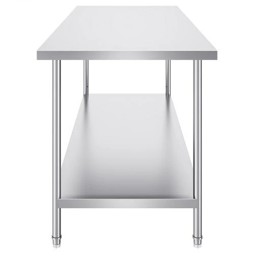 VEVOR Nerūdijančio plieno paruošiamasis stalas 76x183x86 cm