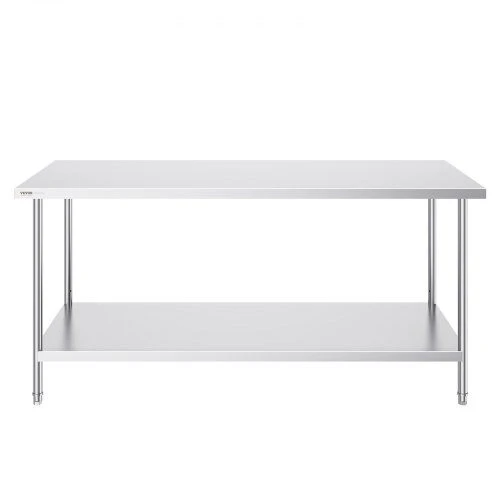 VEVOR Nerūdijančio plieno paruošiamasis stalas 76x183x86 cm
