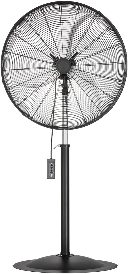 VEVOR 76 cm industrinis pastatomas ventiliatorius, reguliuojamas aukštis