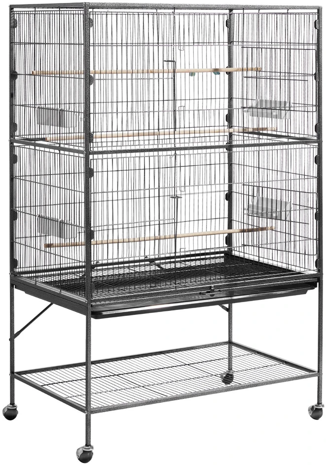 VEVOR Paukščių narvas 930 x 580 x 1510 mm su lygiu stogu