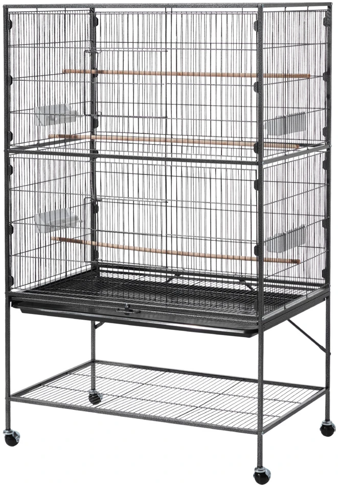 VEVOR Paukščių narvas 930 x 580 x 1510 mm su lygiu stogu