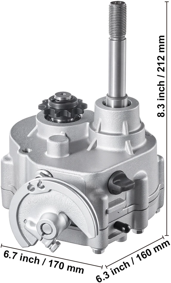 VEVOR 2300 aps./min. pavara sankaba su 2-7HP varikliu