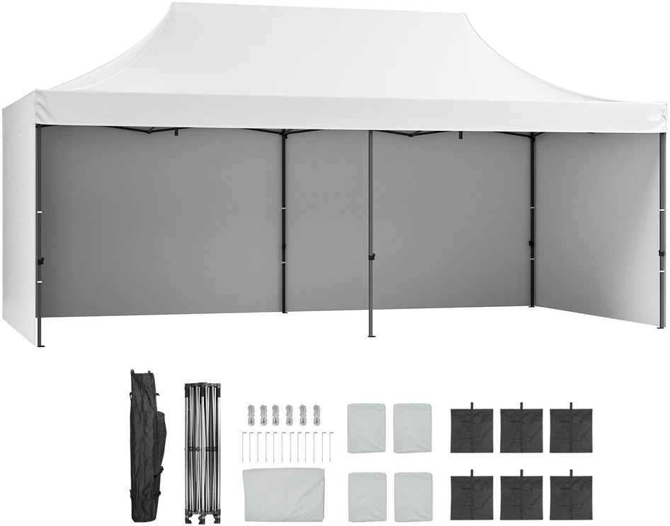 VEVOR Lauko pavėsinė su sienelėmis ir maišu, 10x20 FT