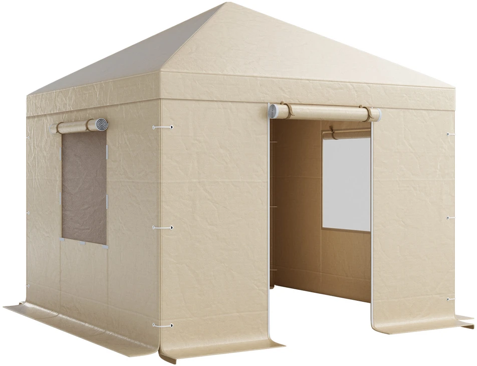 VEVOR Žiemos palapinės uždangalas 3.05 x 3.05 m kietiems stogams