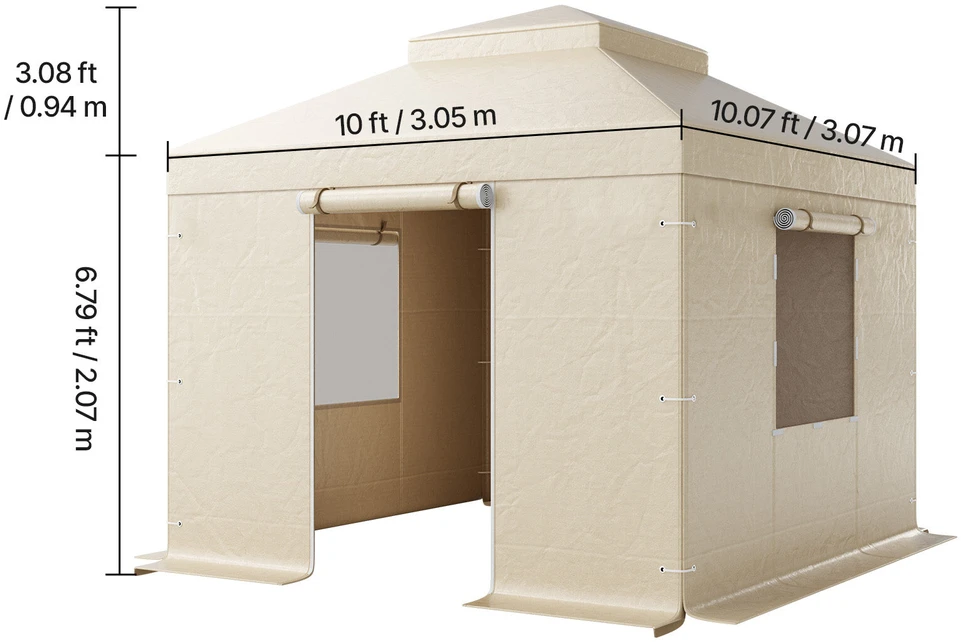VEVOR Žiemos tente pavėsinei 3.05 x 3.05 m