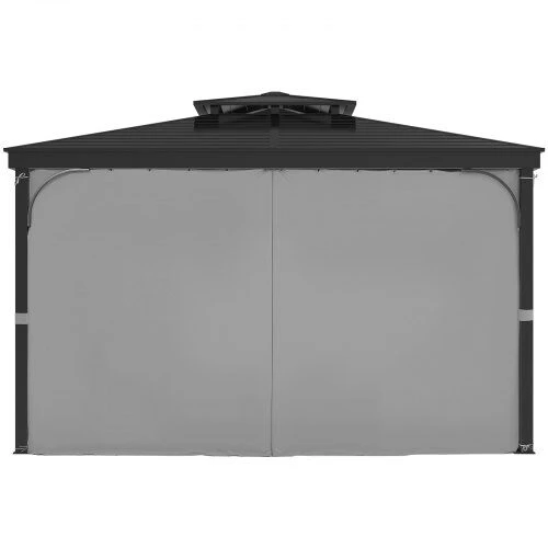 VEVOR Pilka pavėsinės užuolaida 284 x 284 cm