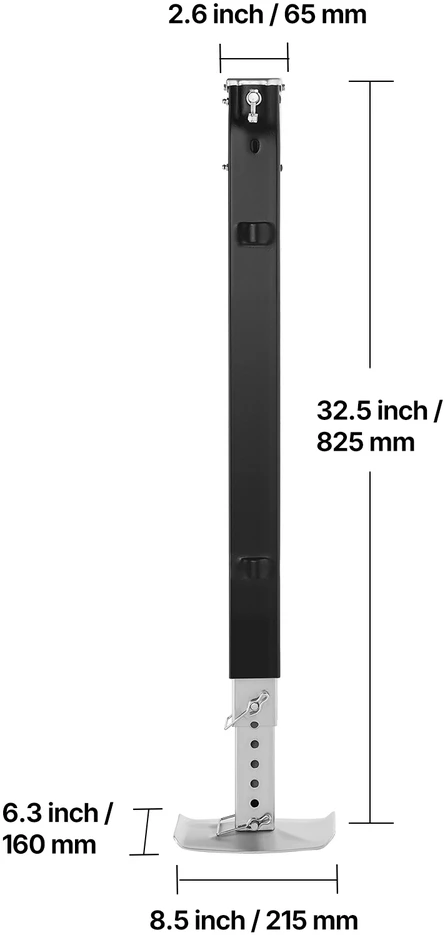 VEVOR autopriekabos išvertimo kojelės 825 mm Lippert