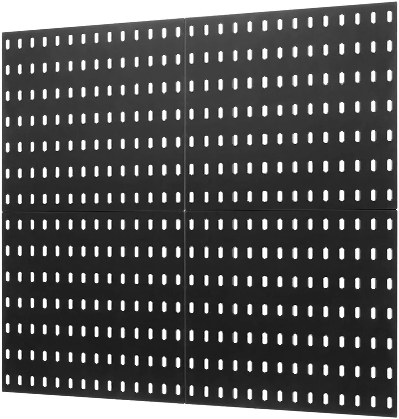 VEVOR Plastikinis perforuotas skydas 28 x 28 cm, juodas