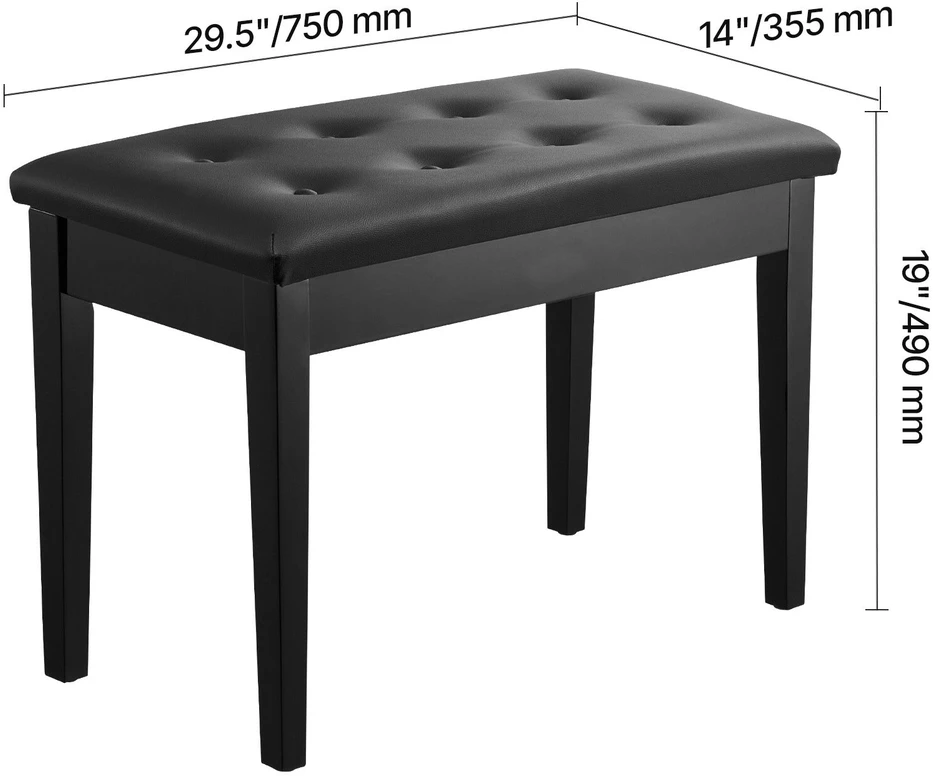 VEVOR Duetas pianino suolelis su saugykla