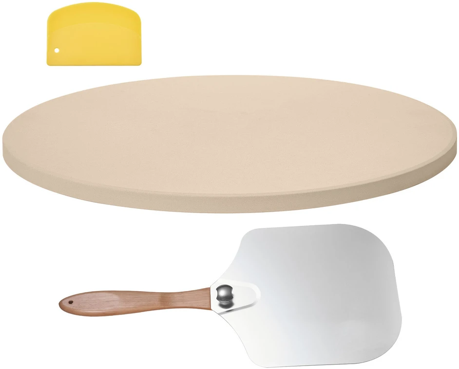VEVOR Apvali picos akmens plokštė 381 mm iš kordierito