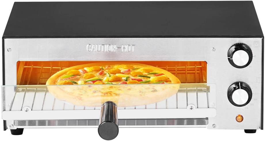 Elektrinė krosnelė VEVOR Elektrinė stalviršio orkaitė picai 12 colių 1450W