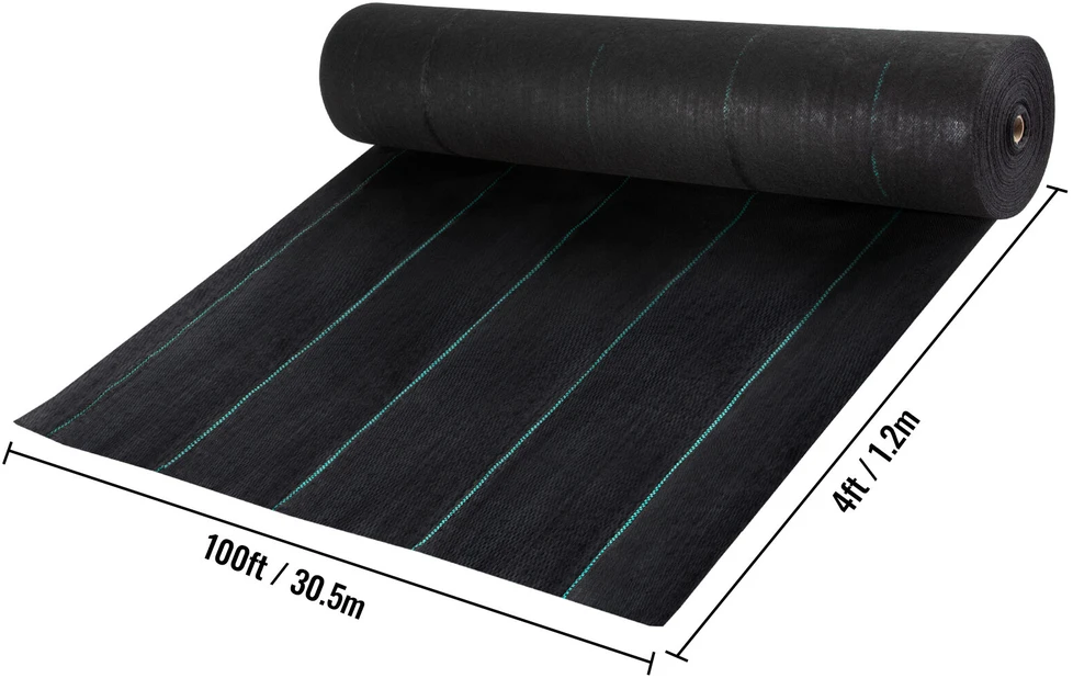 VEVOR Piktžolių barjeras, geotekstilė sodui 0,9x91,4 m
