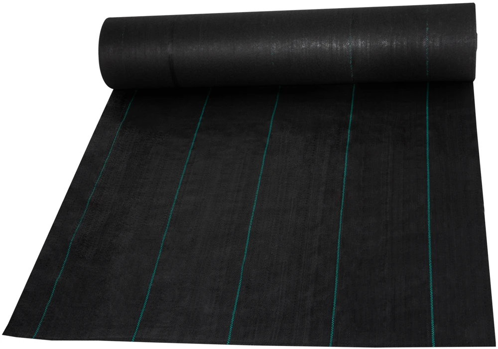 VEVOR Piktžolių barjerinė plėvelė, juoda, 1.5 x 76.2 m