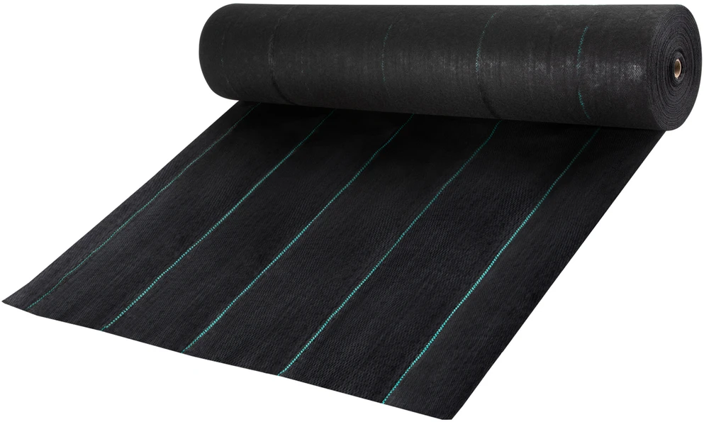 VEVOR Piktžolių barjerinė plėvelė, juoda, 1.5 x 76.2 m