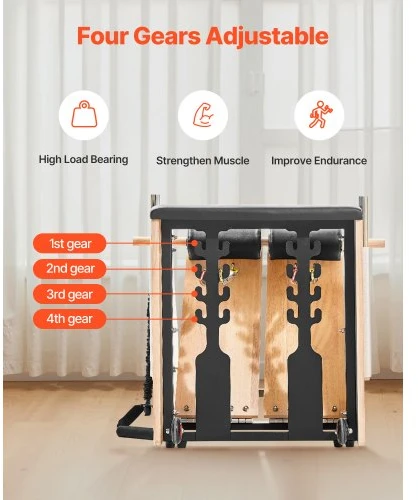 Vevor Pilates kėdė su padalytu pedalu viso kūno treniruotėms