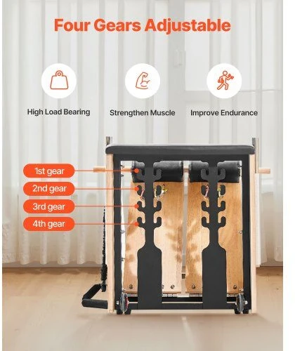VEVOR Pilates kėdė su padalytu pedalu viso kūno treniruotėms