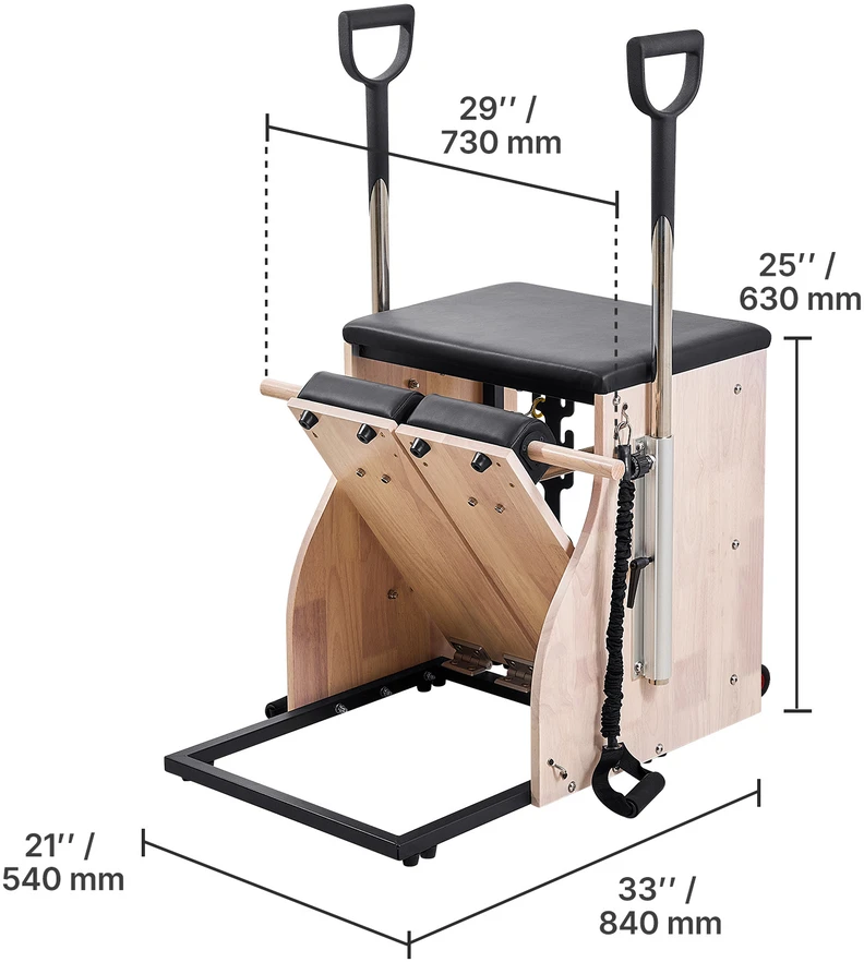 VEVOR Pilates kėdė su padalytu pedalu viso kūno treniruotėms