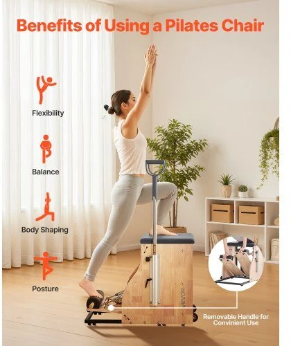VEVOR Pilates kėdė su padalytu pedalu viso kūno treniruotėms