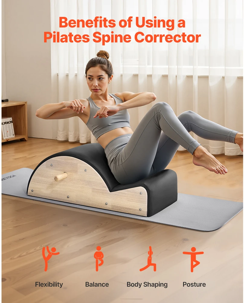VEVOR Pilates pilvo korektorius iš guminto medžio