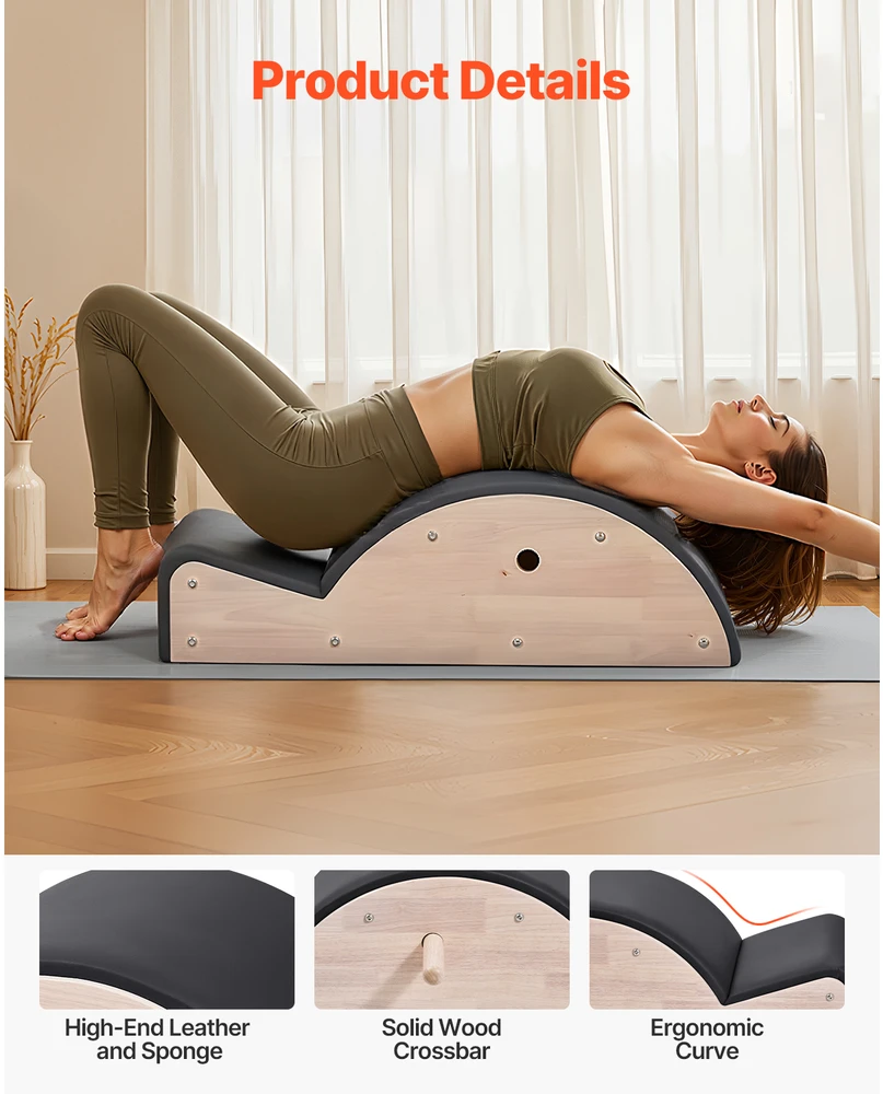 VEVOR Pilates pilvo korektorius iš guminto medžio