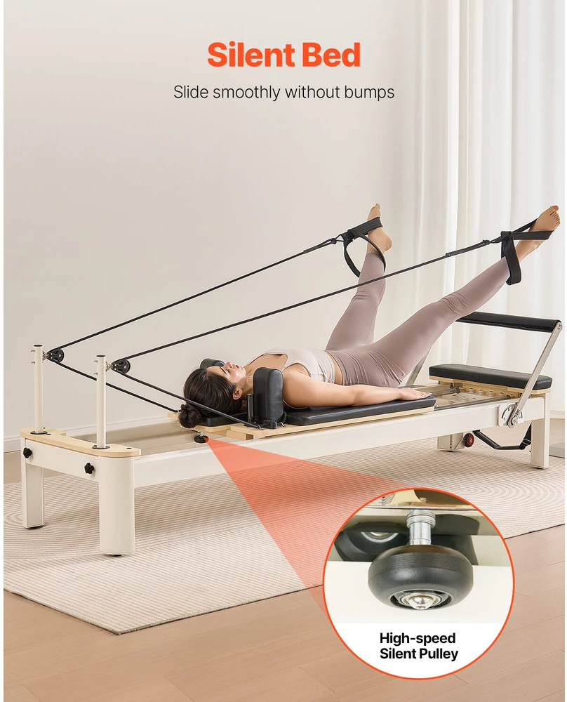 VEVOR Pilates reformer treniruoklis namams su pasipriešinimu
