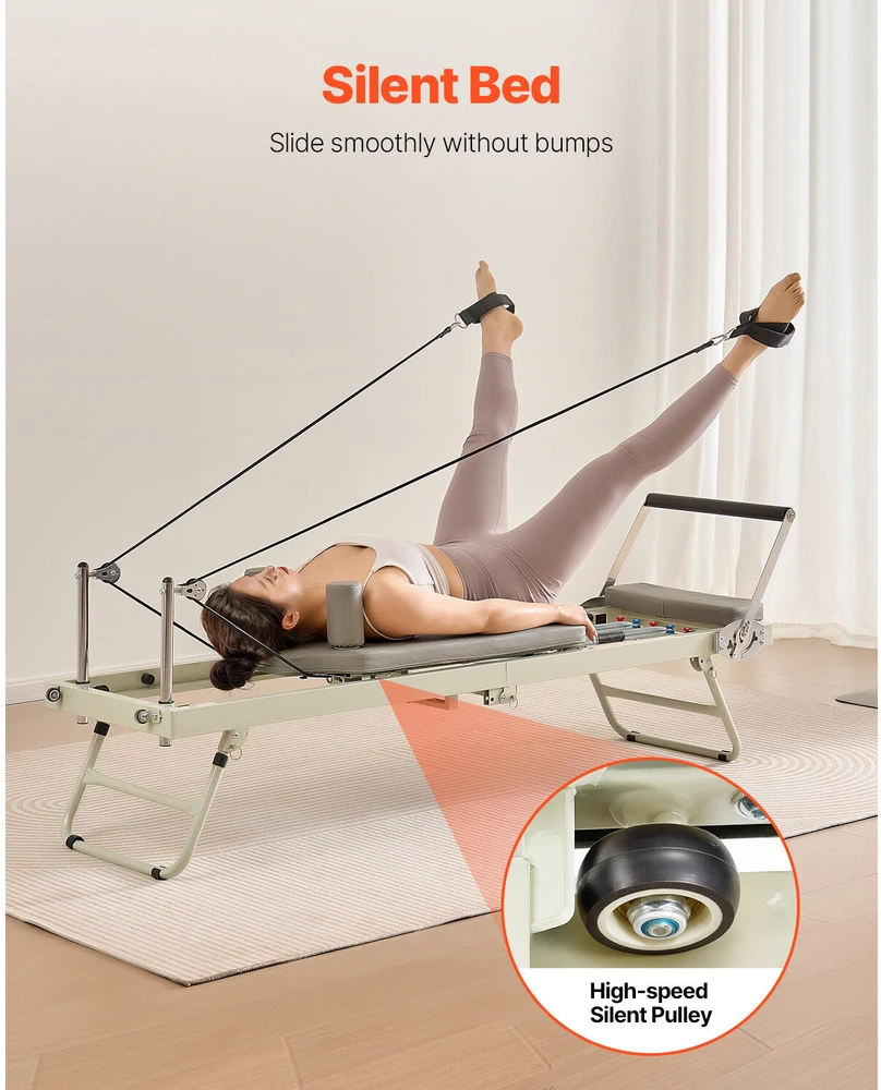 VEVOR Sulankstomas pilates reformeris namų treniruoklis