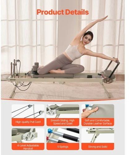 VEVOR Sulankstomas pilates reformeris namų treniruoklis