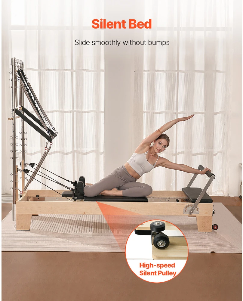 VEVOR Medinis pilates reformeris namų pratimams