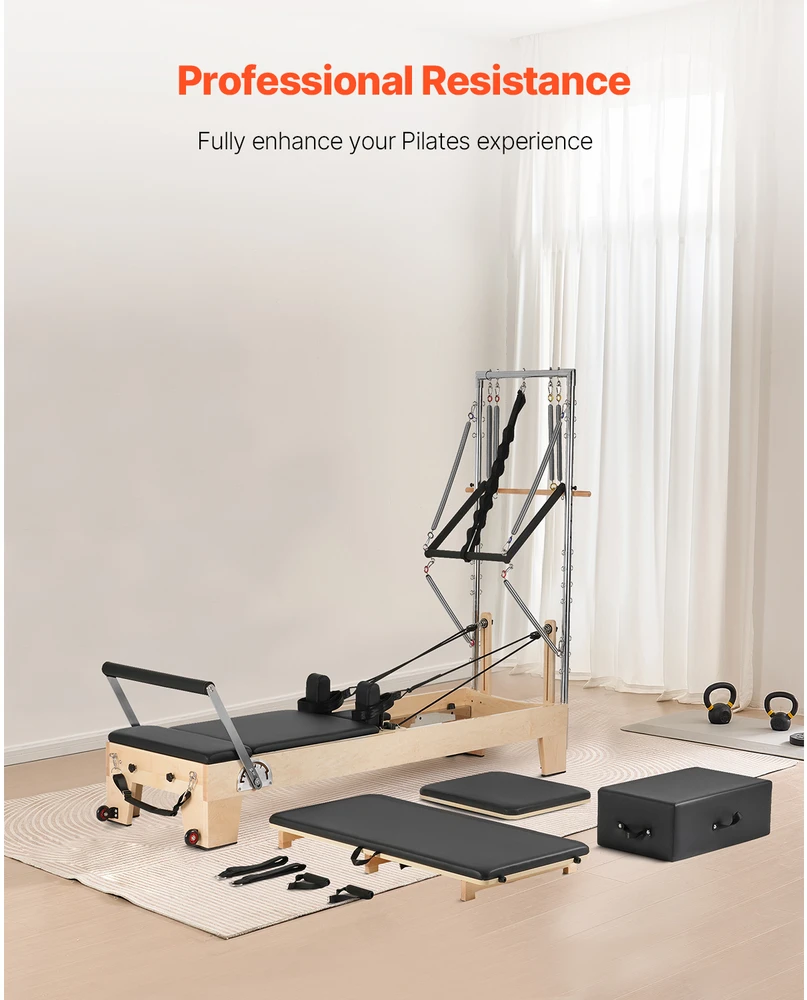 VEVOR Medinis pilates reformeris namų pratimams