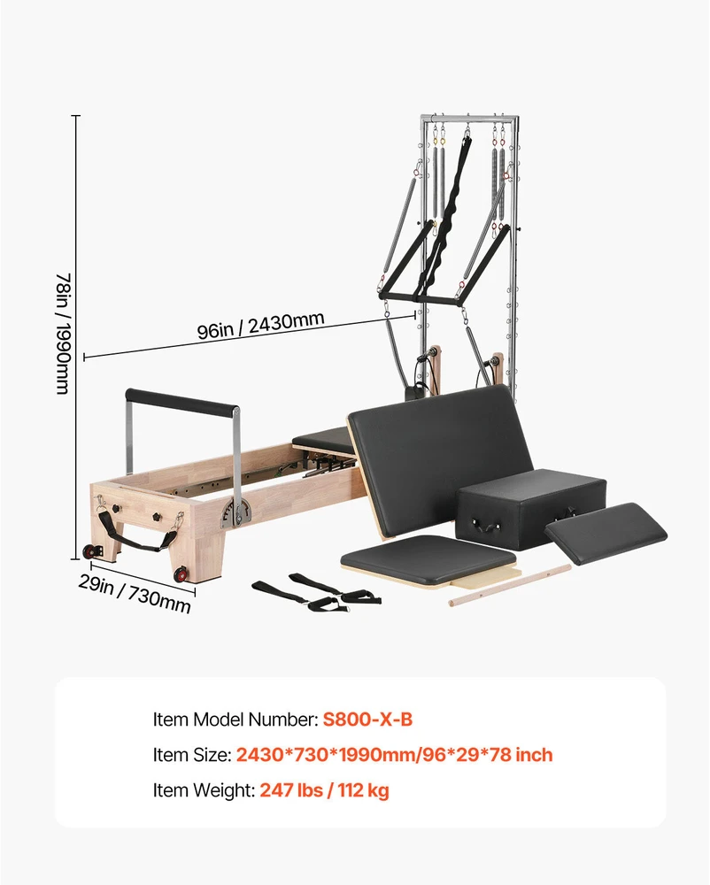 VEVOR Medinė pilates traukyklė namams