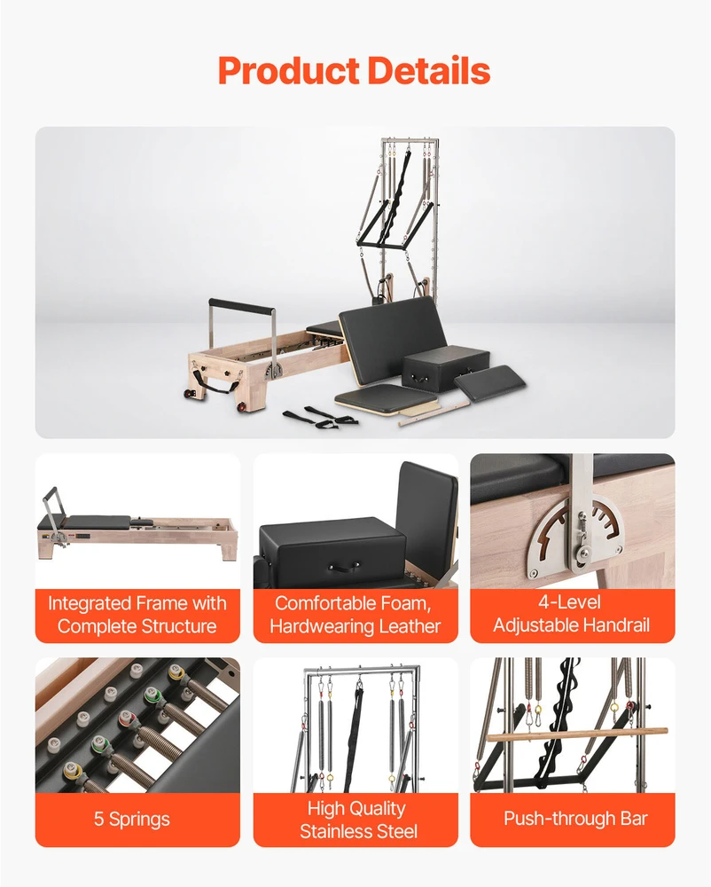 VEVOR Medinė pilates traukyklė namams